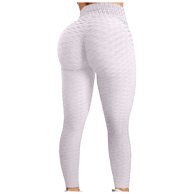 jsaierl Womens High Waisted Workout Yoga Pants Seamless Butt Lifting Leggings Compression Tummy Control Stretchy Jogger Tights
