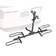thumbnail image 3 of Reese Bike Rack 63134 Explorer; 1-1/4 Inch And 2 Inch Receiver Hitch Mount; Holds 2 Bikes; Up To 90 Pound Weight Capacity; Bike Tire Clamp; Without Lock; Foldable; Powder Coated Black; Steel, 3 of 9