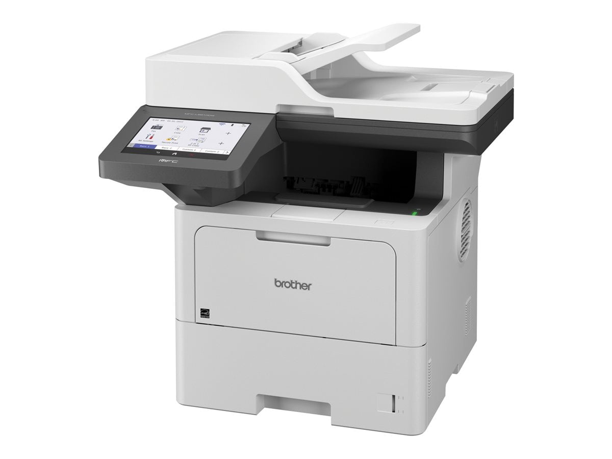 Brother Industries BRTMFCL6810DW Wireless Networking Monochrome Laser All-in-One Printer, White