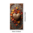 thumbnail image 3 of Autumn Heart Wooden Texture Background Fall Leaves Decorative Backdrop Banner Thanksgiving Photo Props Party Supplies Wedding Decorations, 3 of 4