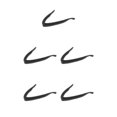 thumbnail image 2 of maskred Eyewear Retainer Durable Strap Goggles Float Cord Black 43cm 5Set, 2 of 6