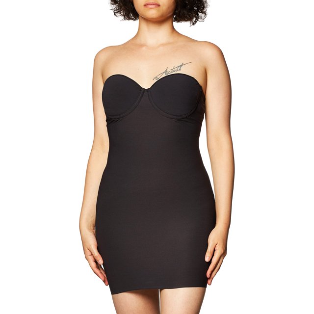 Naomi & Nicole Luxurious Shaping Bra Slip BLACK 38 C