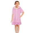 thumbnail image 1 of LSLJS Girls Swim Cover Up Kids Swimsuit Coverup Kids Zip-Up Beach Pool Bathing Suit Robe with Pockets, 1 of 8