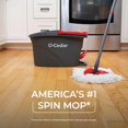 thumbnail image 2 of O-Cedar EasyWring Microfiber Spin Mop, Bucket Floor Cleaning System, Red, Gray, Standard, 2 of 8
