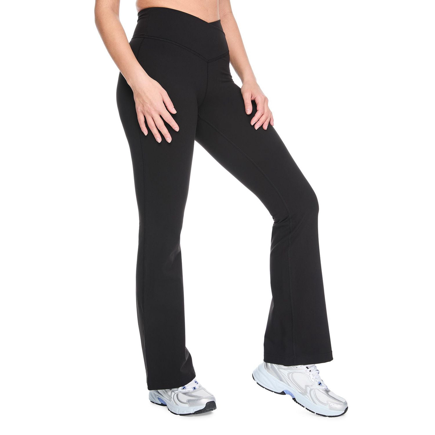Athletic Works Women's Crossover V-Waist Flare Pant