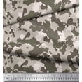 thumbnail image 3 of Soimoi Velvet Fabric Two Tone With Grey Camouflage Fabric Prints By Yard 58 Inch Wide, 3 of 3