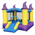 thumbnail image 1 of Wizard Inflatable Bounce House Bouncer, Spacious Bouncing Area with Fun Slide, Safe hook-and-loop fastener Entrance, Basketball Hoop, Fun Party Wizard Castle Theme, Inflated Size: 9 ft x 8 ft x 7 ft H, 1 of 6