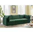 thumbnail image 3 of Meridian Furniture Jacob Sofa Modulaire en Velours Vert, 3 of 10