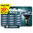 thumbnail image 1 of Gillette Mach3 Recharges de Lames de Rasoir Cartouches de Rasoir, Recharges de Rasoir pour Hommes avec Bande Lubrifiante, Lames de Rasoir à 3 Lames pour un Rasage de Près, 1 of 17