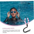 thumbnail image 4 of XYCCA Lunettes Flottantes Lanyard Natation Suspendu Accessoire Lunettes Réglables Lunettes Réglables Extérieur Corde de Lunettes Corde de Voilier Corde Corde de Mousse Polyester Rose Sports-0621, 4 of 5