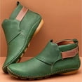 thumbnail image 2 of Bottes XZNGL pour Femmes Hiver Bottes d'Hiver pour Femmes Automne Hiver Bottines pour Femmes Bout Rond Talon Compensé Bas Bottes Chaussures Décontractées, 2 of 4