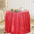 thumbnail image 1 of Round Tablecloth Glitter Wedding Glitter For Wedding Parties 47x47 Inches In A Variety Of Colors, 1 of 6
