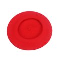 thumbnail image 2 of Kids Girls Warm French Style Beret Hat Solid Beanie Winter Autumn (Red), 2 of 4