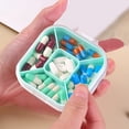 thumbnail image 1 of EGNMCR Travel Vitamin Organizer 5 Compartments Portable Vitamin Organizer Small And Unique Shape Easy To Carry Large Space Capacity Suitable For Outdoor Travel Vitamin Organizer, 1 of 6