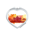 thumbnail image 1 of Rome Italy Yellow Watercolor Mirror Travel Magnification Portable Handheld Pocket Makeup, 1 of 3