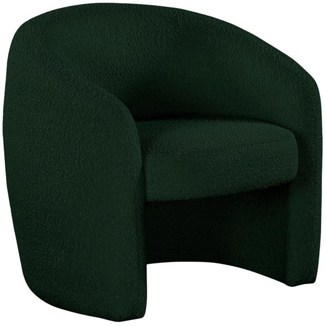 Meridian Furniture Acadia Fauteuil d'Appoint en Tissu Bouclé Vert