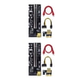 thumbnail image 2 of tredstone 5x USB 3 Planche Rehausseur VER009S Or PCI-E 1x à 16x Alimenté 60cm PCIe Rallonge Fente Noire+fil Rouge 2Ensemble, 2 of 6