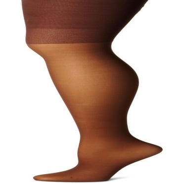 Hanes Silk Reflections Women's Lasting Sheer Tights with Control Top, Gentlebrown,  I/J