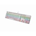 thumbnail image 1 of Mechanical Gaming Keyboard Typewriter Rainbow RGB Backlit Keyboard 104 Retro Round Keycaps Wired Mechanical Keyboard Blue Switch for Desktop Computer PC, 1 of 7