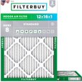 thumbnail image 1 of Filterbuy 12x16x1 MERV 8 (MPR 600) Dust Defense, Pleated HVAC AC Furnace Air Filters (2-Pack), 1 of 8