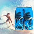 thumbnail image 3 of Beach Swimming Shorts Printed Quick-dried Summer Short Pants Beach Shorts Beach Trunks for Men, 3 of 10