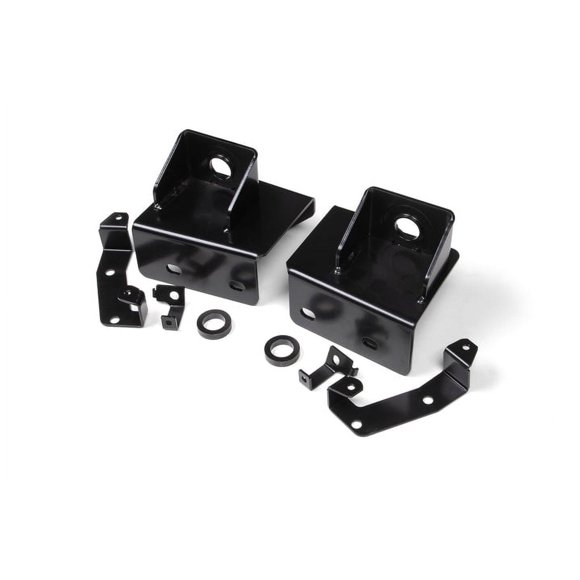 Fits 2021-2024 Ford Bronco JKS Manufacturing Frame Body Mount Bracket JKS8300 3/16 Inch Steel; Set Of 2 With Hardware