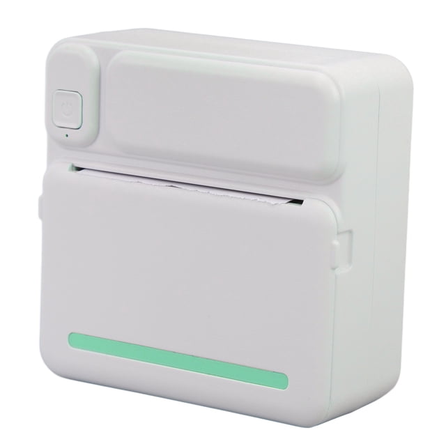 Mini Thermal Printer, Inkless APP Cute Design Portable Phone Printer Bluetooth for DIY Green,Pink