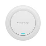 15W Round Wireless Charger Intelligent and Safe for Mobile Devices