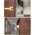 thumbnail image 3 of Levier de Porte en Or Brossé Sans Verrou, Poignée de Porte Réversible Sans Verrouillage pour Porte Droitier/gauche, Ensemble Robuste de Levier Carré pour Usage Intérieur/extérieur, 3 of 9