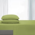 thumbnail image 3 of Comfy Bamboo World 9900 Series Embroidered Bedsheets Sheet Set, Queen Size, Sage, 3 of 5