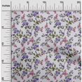 thumbnail image 2 of oneOone Georgette Viscose Medium Purple Fabric Floral Craft Projects Decor Fabric Printed By The Yard 42 Inch Wide, 2 of 4