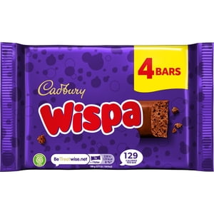 Cadbury Dairy Milk Wispa Chocolate Bars 4 pack