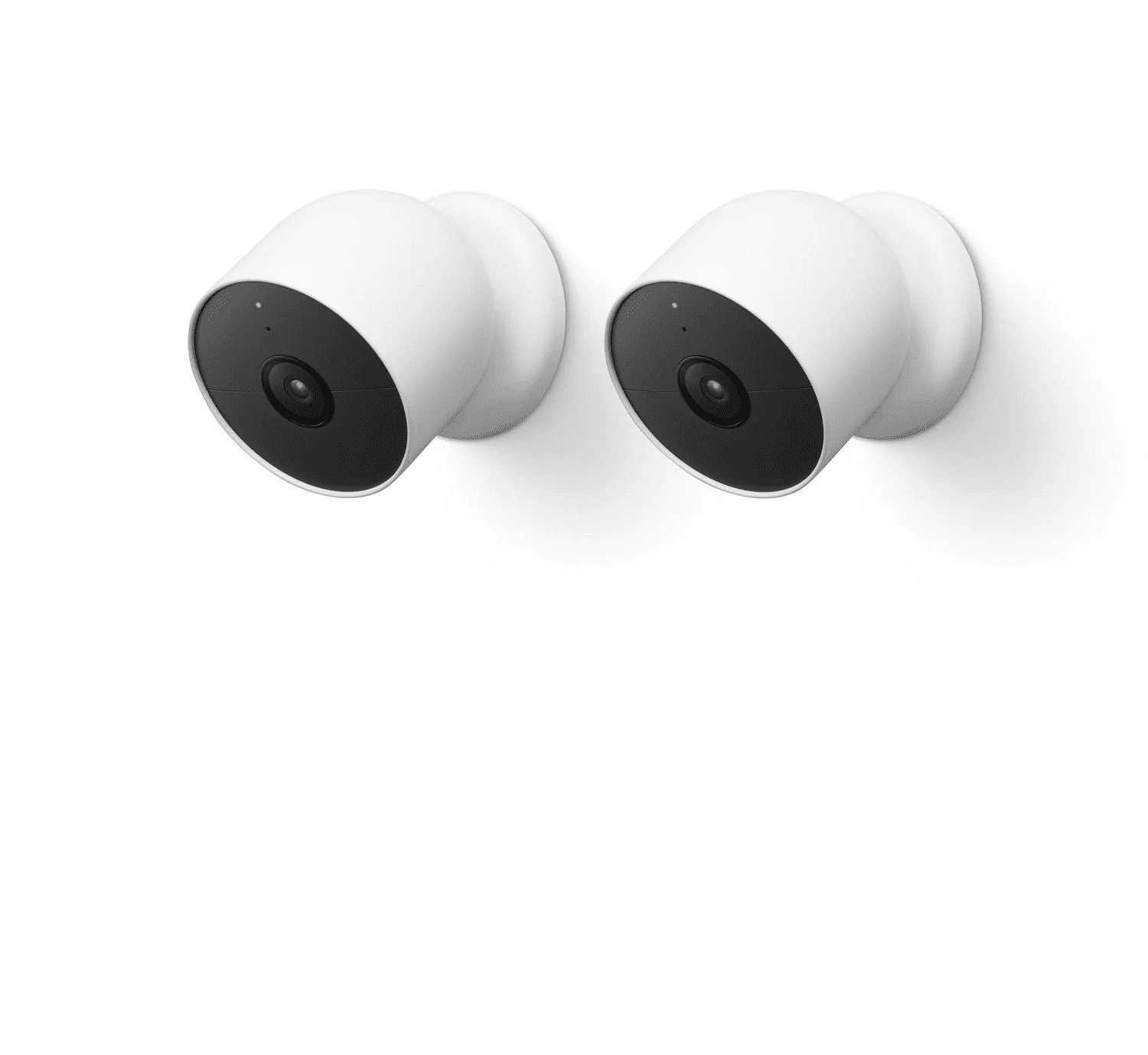 Google Nest Cam (Battery) Wire-Free Indoor/Outdoor Security Camera - White (2-Pack)