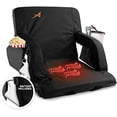 thumbnail image 1 of Heated Stadium Seats for Bleachers with Back Support - USB Battery Included - Upgraded 3 Levels of Heat - Foldable Chair - Cushioned, 4 Pockets for Snacks, Cup Holder - for Camping, Games & Sports, 1 of 5