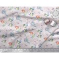 thumbnail image 2 of Soimoi Red Heavy Canvas Fabric Fish & Octopus Ocean Printed Fabric 1 Yard 58 Inch Wide, 2 of 2