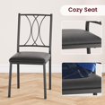 thumbnail image 2 of Royalbelle Dining Table Set for 2,Rectangle Dining Table and Chairs Set of 2,3-Piece Farmhouse Kitchen Table Set,Space Saving Dining Table for Apartment Small Spaces,Grey, 2 of 5