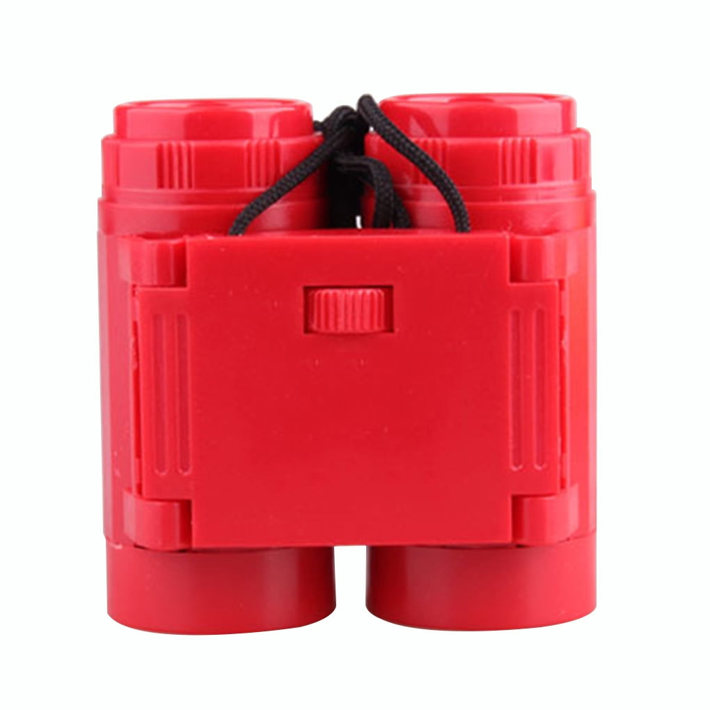 Xingzhi Telescope Portable Kid Binocular Foldable Outdoor Observing Tool High Resolution Children Binocular, Red