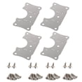 thumbnail image 1 of Ensemble de 4 Pcs de Réparation pour Plaque de Fixation de Charnière de Porte d'Armoire de Cuisine + Vis, 1 of 8