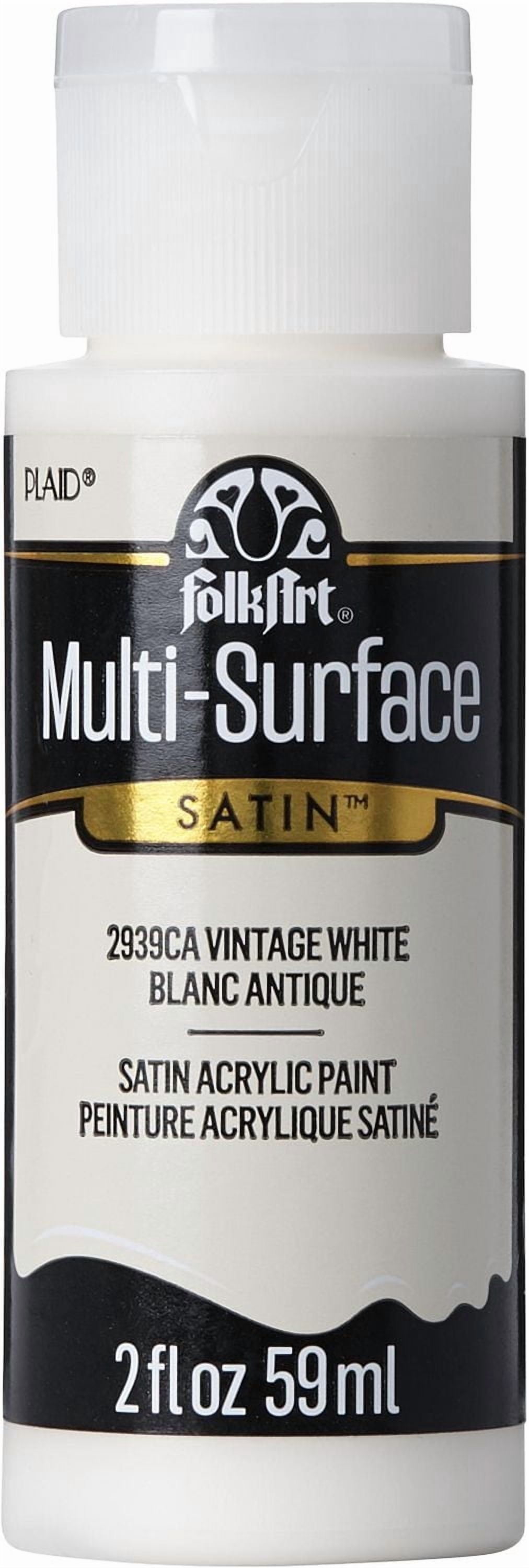 FolkArt Multi-Surface Satin Acrylic Paint, 2 fl. oz., Vintage White