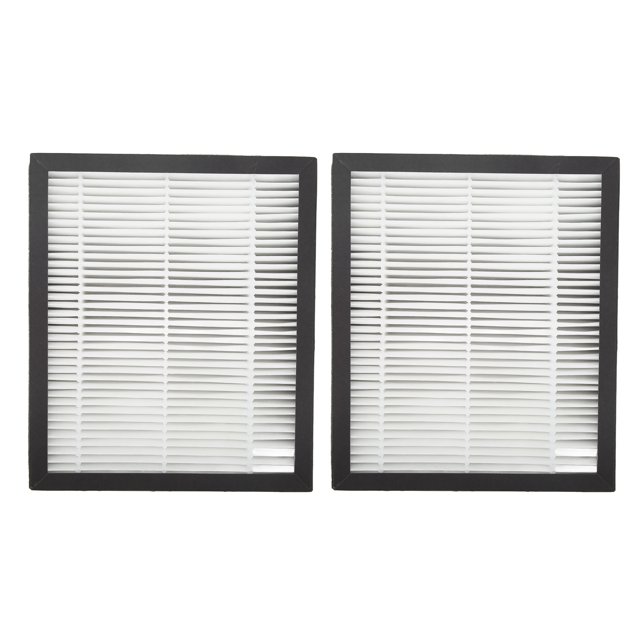 Accessoires pour Purificateur d'Air, 2 Pcs Filtre HEPA de Remplacement pour Purificateur d'Air avec un design Rectangulaire Comprenant des Cadres Noirs et des Éléments de Filtre Plissés Blancs. Compatibles avec les Modèles Idylis Tels Que IAF H 100B, IAP 10 150, et Autres, Ces Filtres Capturent 99,97 % des Particules Aussi Petites Que 0,3 Micron, Y Compris la Poussière et le pollen, Tout en Réduisant les Odeurs comme la Fumée, les VOCs et les Polluants Chimiques. Comprend Deux Filtres en Matériau d'Air Particulaire à Haute Efficacité