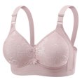 thumbnail image 1 of Bocqde Women's Plus Size Bra Embroidery Comfortable Breathable No Underwire Push Up Bra Full Coverage Soft Support Bralettes, 1 of 6