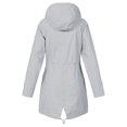 thumbnail image 4 of Xingqing Manteau Épais à Capuche pour Femme, Manches Longues, Coupe-Vent avec Cordon de Serrage, 4 of 4