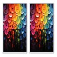 thumbnail image 2 of Designart "Shimmering Beats Compact Discs wall art II" Compact Discs Framed Wall Art Set Of 2 - Multi-Color Fashion Framed Canvas Set For Living Room Decor, 2 of 6