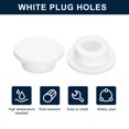 thumbnail image 2 of Unique Bargains 6 Pcs White Plug Holes, T25 Rubber Button Plug for 24mm/0.94' Hole, 2 of 6