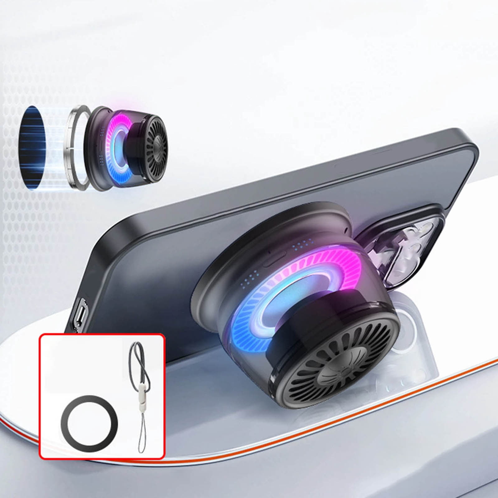 Birdeem Speakers Bluetooth Wireless,Speakers Bluetooth Wireless,Magnetic Bluetooth Speaker with Colorful and Long Lasting Stereo Sound Outdoor Portable Wireless Small Portable Bluetooth Speakers