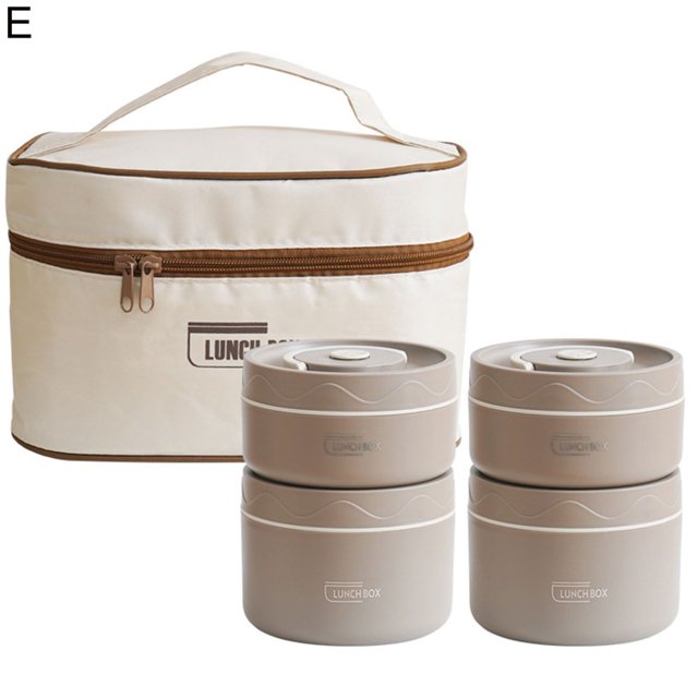 Boîte à Bento 1/2/3/4Pcs Conteneur Haute Capacité Moderne Ménage Portable Bento Boîte à Lunch