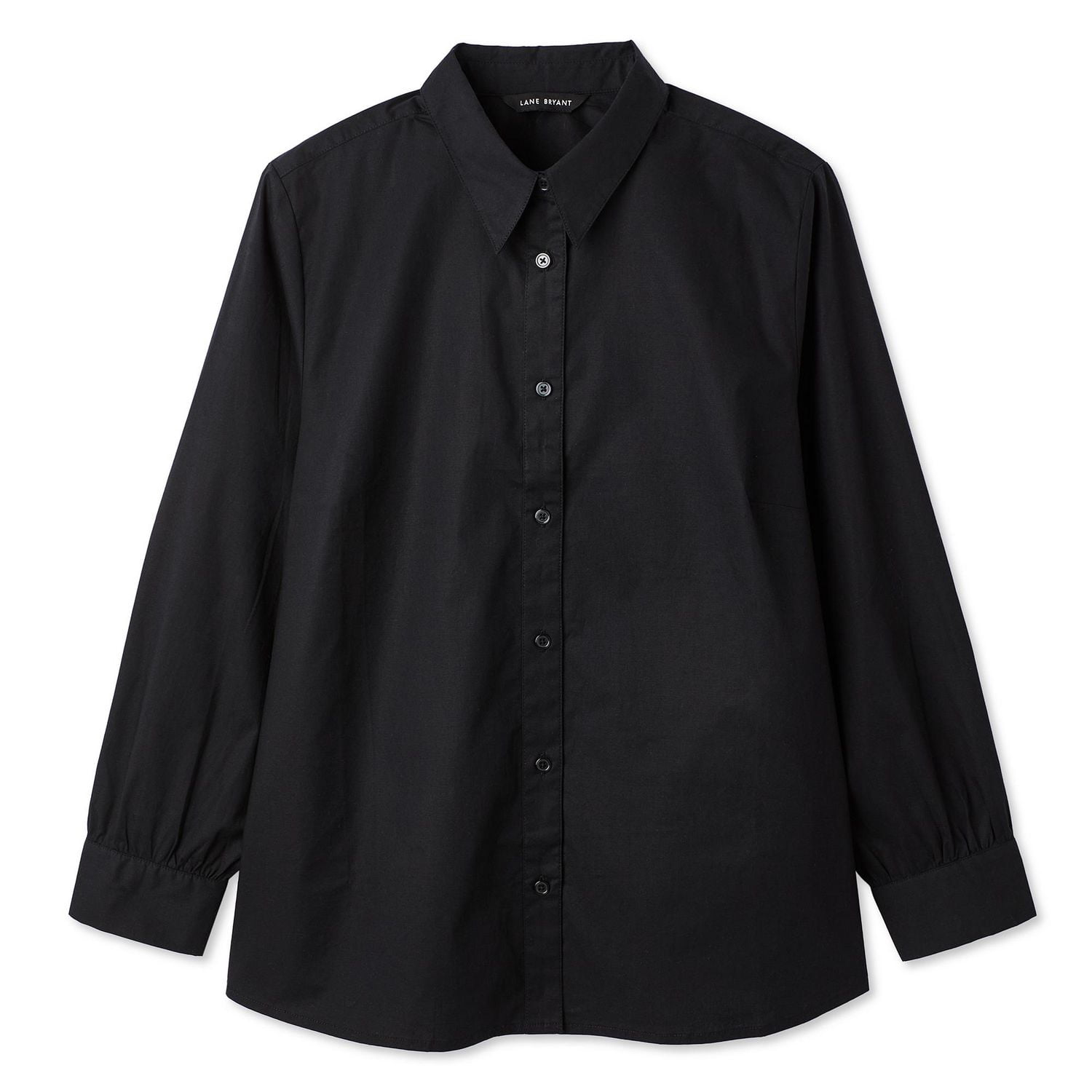 Lane Bryant Women's Plus Poplin Button-Up Shirt