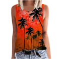 thumbnail image 2 of lSLJS Women Floral Printing Tank Round-Neck Sleeveless Block Tunic Tee Tops, Womens Tank Tops, 2 of 5