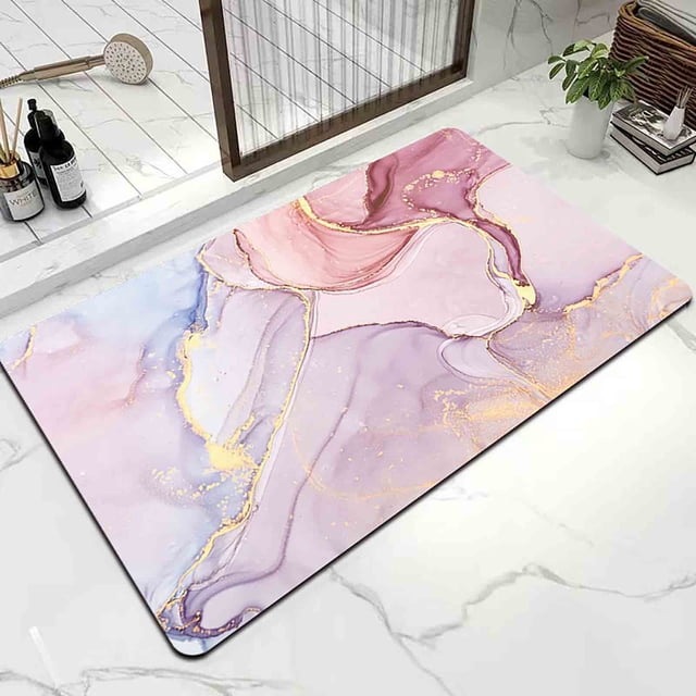 TopLLC Bathroom Floor Mat, Home Room Toilet Door Mat, Water Absorbing Pad, Quick Drying, And Washable Foot Mat
