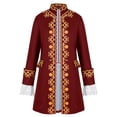 thumbnail image 2 of AnuYalue Queue-de-Pie pour Homme Costume Médiéval Rétro Renaissance Steampunk Victorien Manteau Halloween Cosplay Manteau Mi-Long, 2 of 9